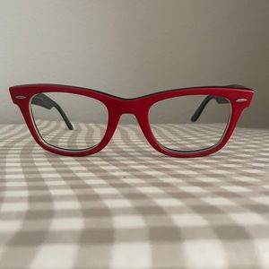 Ray-Ban Red Glass Frame